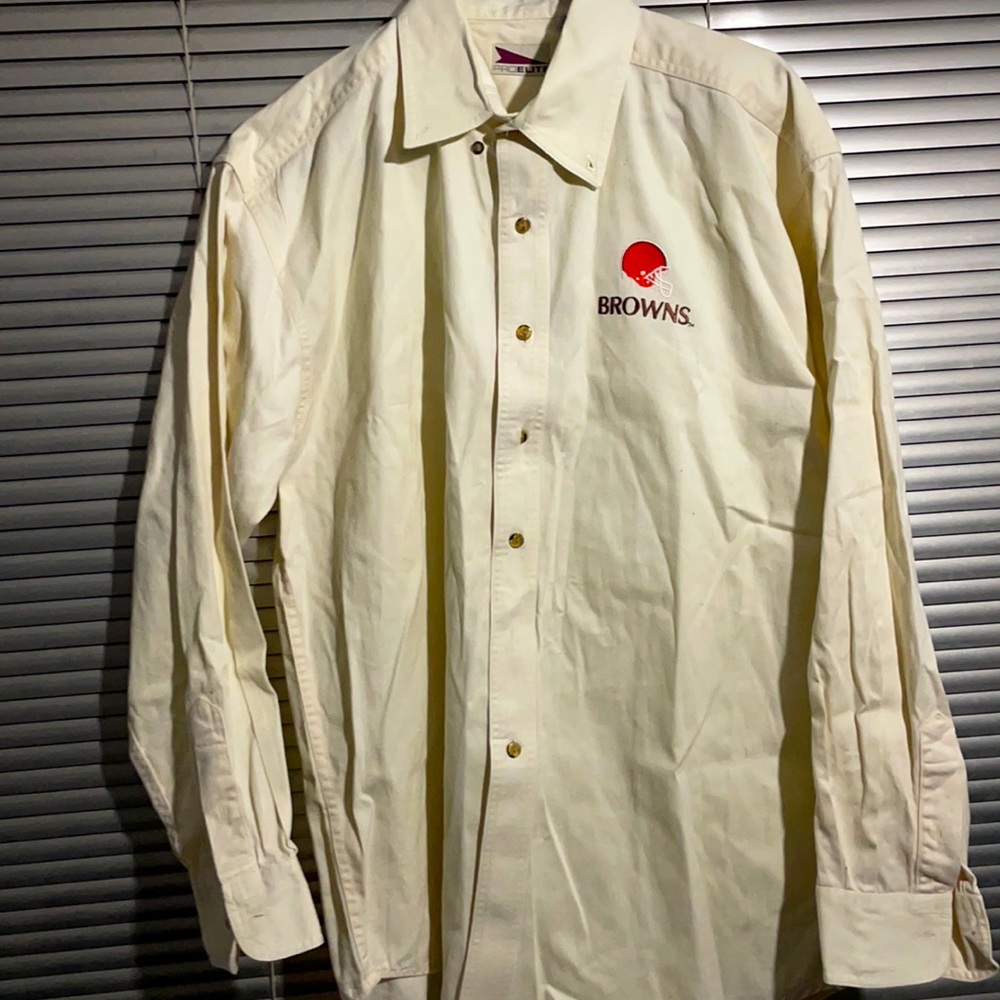 PROElite CLEVELAND BROWNS BUTTON-down shirt